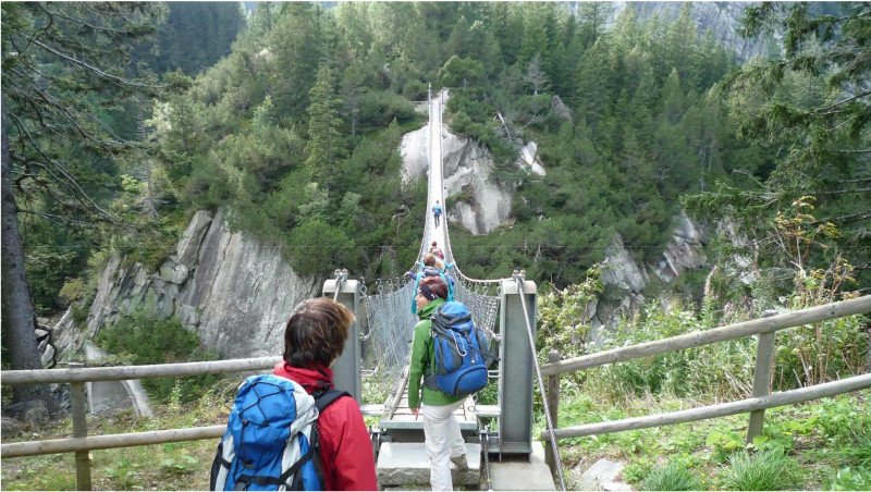 Hängebrücke Handeckfall